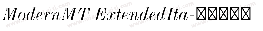 ModernMT ExtendedIta字体转换